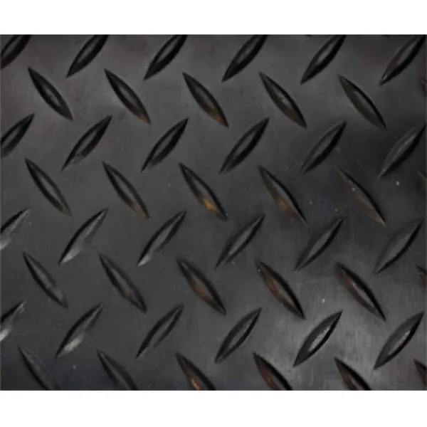 Roll of Anti-Slip Material Exma Black Natural rubber 1 x 10 m Diamonds