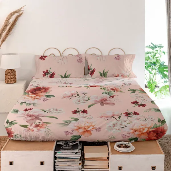 Top sheet HappyFriday Summer floral Multicolour 160 x 270 cm