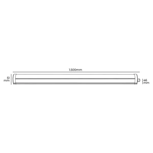 Светодиодная лента EDM 31405 48 W LED Свет (4000 K)