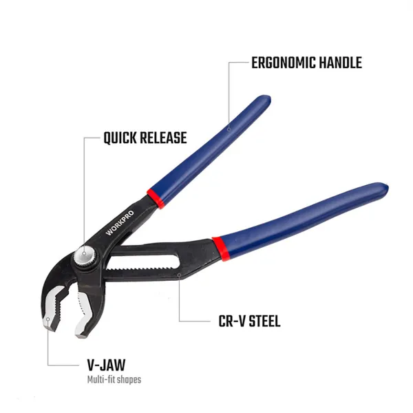 Papagaiļa knābja knaibles Workpro 8"