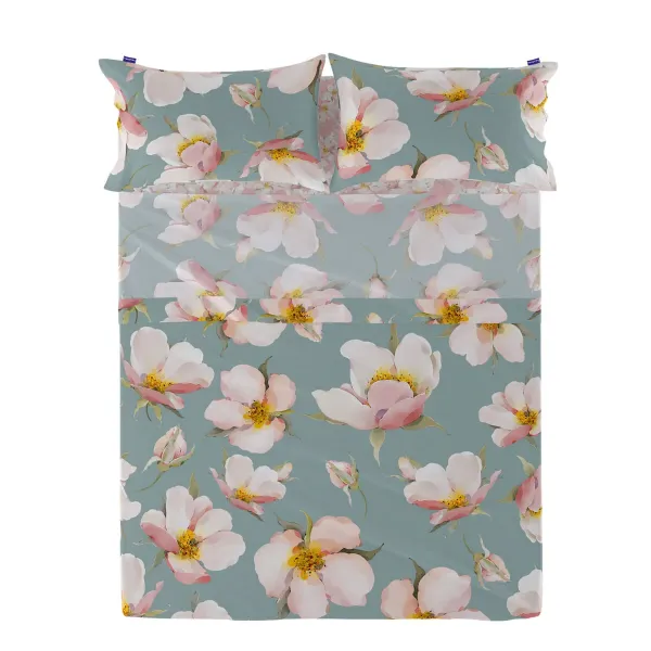 Top sheet HappyFriday Spring blossom Multicolour 180 x 270 cm