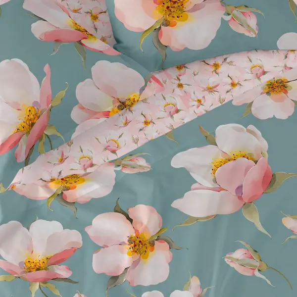 Top sheet HappyFriday Spring blossom Multicolour 210 x 270 cm