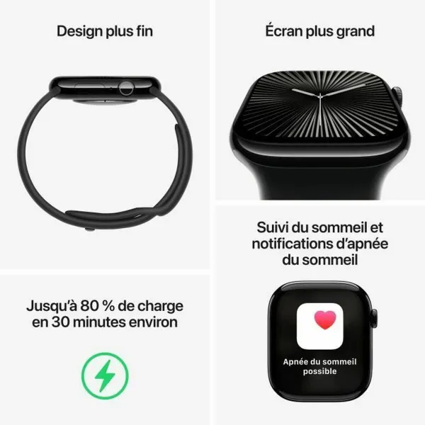 Smartwatch Apple MWWE3QL/A Black 1,77