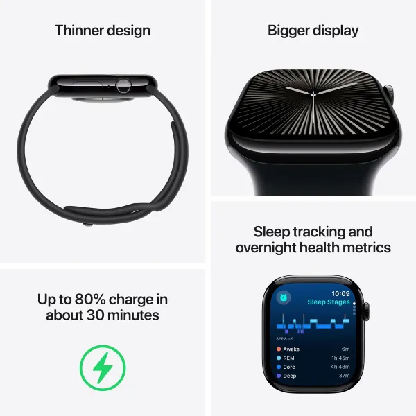 Smartwatch Apple Apple Watch Series 10 Black 1,77