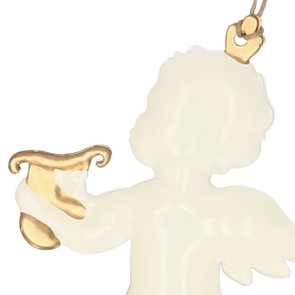 Kalėdinė dekoracija Springos CA0757 7 cm Metalo angelų rinkinys, 3 vnt.