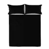 Top sheet HappyFriday Basic Black 210 x 270 cm