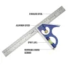 Set square Workpro 300 mm Aluminium