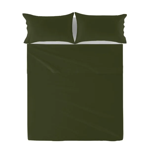 Top sheet HappyFriday Basic Green 260 x 270 cm