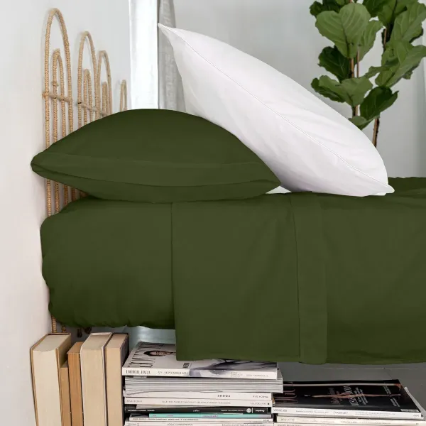 Top sheet HappyFriday Basic Green 260 x 270 cm