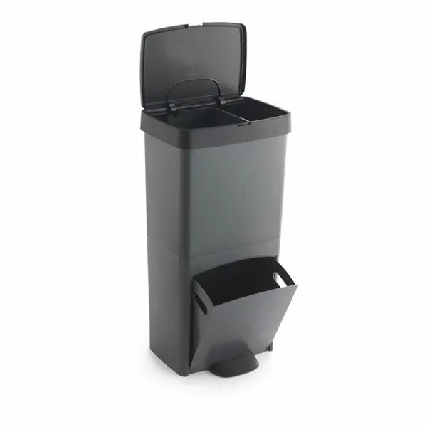 Kierrätysastia SP Berner Antrasiitinharmaa 10 L 30 L x 2 Muovinen 3 Osiot (1 osaa)