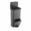 Rūšiavimo šiukšlių dėžė SP Berner Antracito 10 L 30 L x 2 Plastmasinis 3 Skyreliai (1 vnt.)