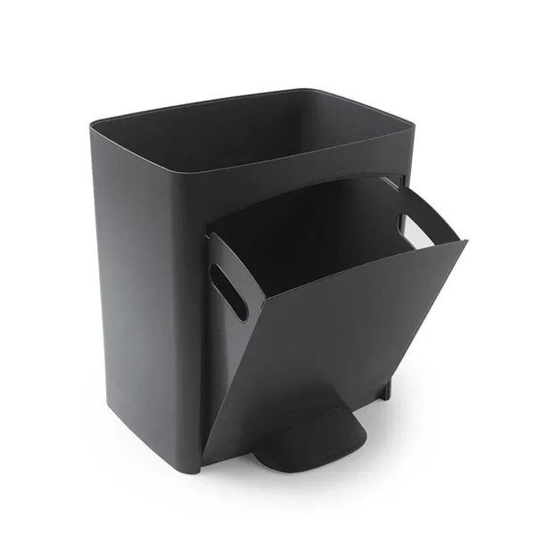 Rūšiavimo šiukšlių dėžė SP Berner Antracito 10 L 30 L x 2 Plastmasinis 3 Skyreliai (1 vnt.)