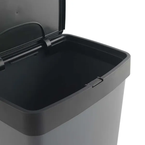 Rūšiavimo šiukšlių dėžė SP Berner Antracito 10 L 30 L x 2 Plastmasinis 3 Skyreliai (1 vnt.)