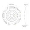 Промышленный светодиодный звонок EDM 31809 200 W 6500 K 17600 lm