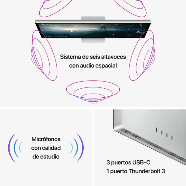 Monitor Apple Studio Display 5K Ultra HD 27