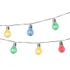 Wreath of LED Lights Lumineo Black Multicolour Soft green 4,5 m LED RGB 10