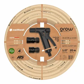 Žarna su priedų rinkiniu Cellfast Grow 20 m Poliesteris PVC Polietilenas polipropileno Ø 12 mm Rusvai gelsva (20 m)