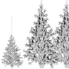 Joulukuusenkoristeet Springos CA1063 15.5x10.5x2cm 2 kpl.