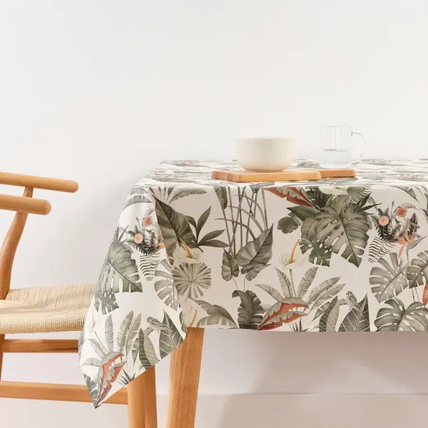 Stain-proof resined tablecloth Belum V23 140 x 140 cm