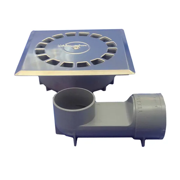 Drain Tecnoagua T-88 VHI PVC Stainless steel 11,8 x 11,8 x 4,5 cm Ø 4 cm