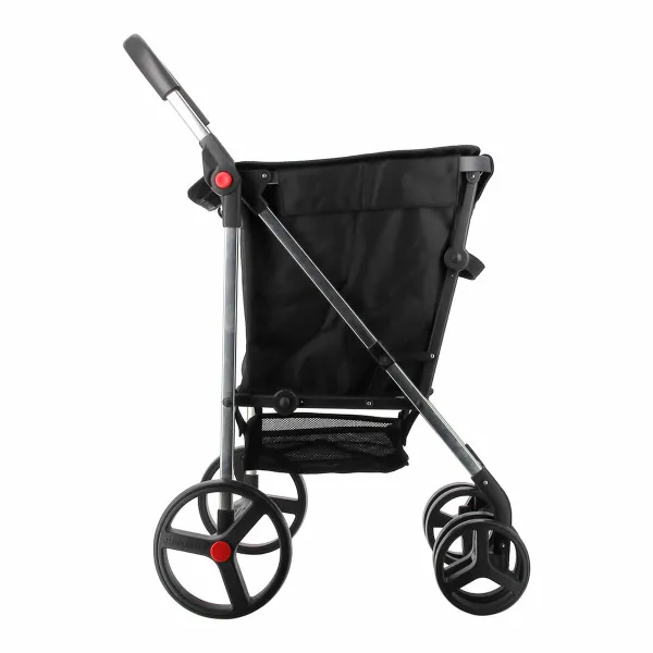 Iepirkumu ratiņi Rolser basket mf 4b Melns 50 L