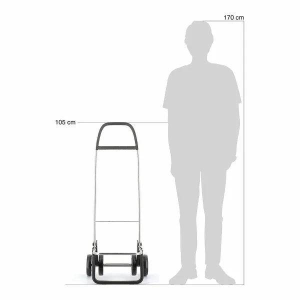 Iepirkumu ratiņi Rolser i-max mf 4 Tumši pelēks 40 L 39 x 47 x 92,5 cm Locīšana