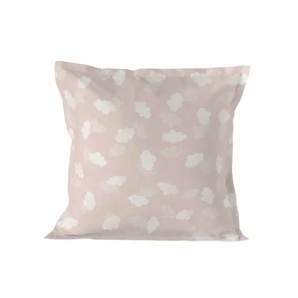 Pillowcase HappyFriday Basic Kids Clouds Pink 80 x 80 cm