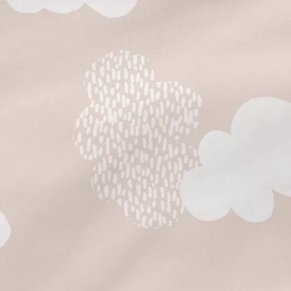 Pillowcase HappyFriday Basic Kids Clouds Pink 80 x 80 cm