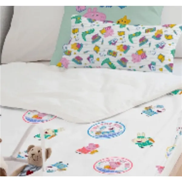 Zipper Bedding Peppa Pig Time Bed Multicolour