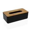 Handkerchief or scarf box Versa Bamboo polypropylene 13,1 x 8,6 x 26,1 cm Black