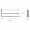Slat for blind Micel final pr24 White