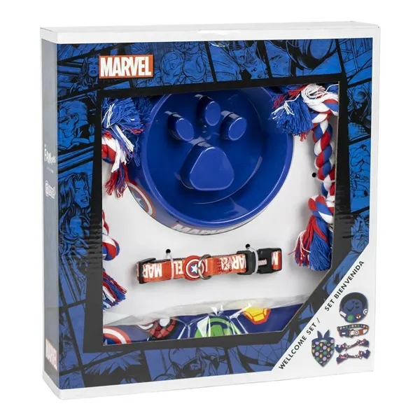 Welcome Gift Set for Dogs The Avengers Blue 5 Pieces