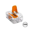 Greitas jungtis Wago 13,2 x 18,6 x 8,4 mm 4 mm 450 V Jungtys x 2 (10 vnt.)