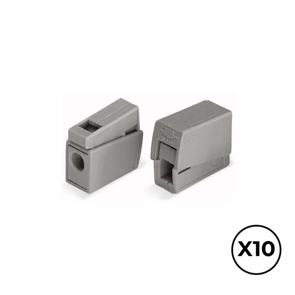 Быстроразъемный соединитель Wago 8 x 20,4 x 15,5 mm 2,5 mm Соединения x 2 (10 штук)