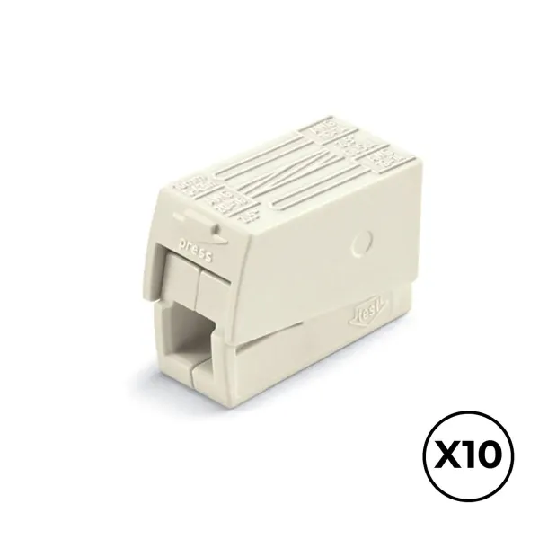 Быстроразъемный соединитель Wago 9,5 x 20,4 x 15,5 mm 2,5 mm 3 conexiones (10 штук)