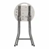 Folding Stool EDM 73798 White 33 x 30 x 45 cm