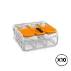 Greitas jungtis Wago 18,8 x 18,6 x 8,4 mm 4 mm 450 V 3 conexiones (10 vnt.)