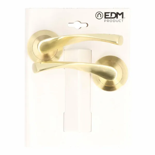 Kahvasetti EDM 86031 707 Alumiini Ø 6,5 x 12 cm Messinki Kullattu