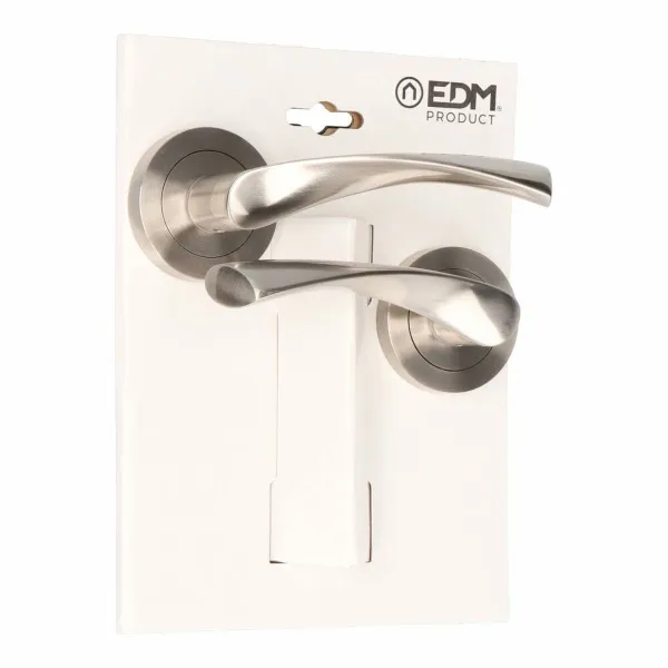 Handle set EDM 86032 707 Aluminium Ø 6,5 x 12 cm