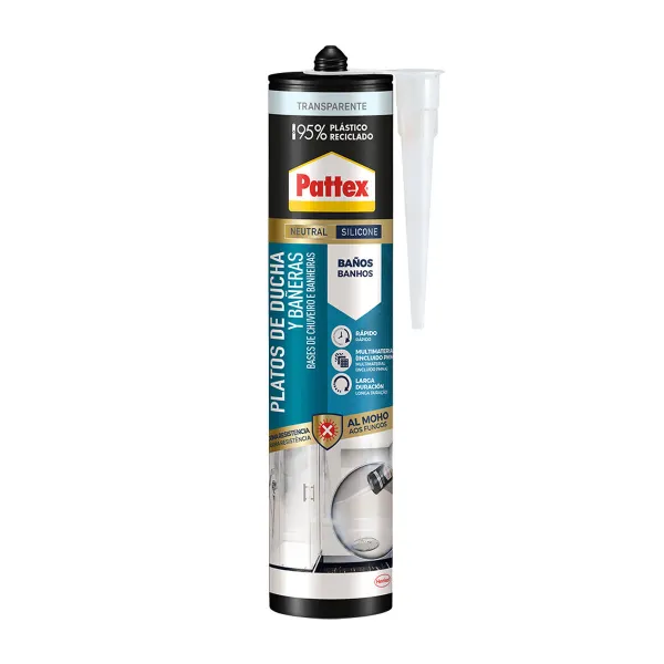 Silikona Pattex Caurspīdīgs 280 ml Vannas