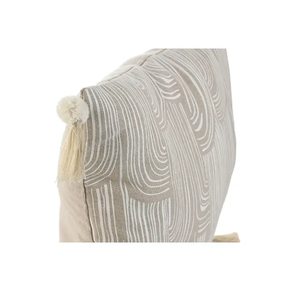 Cushion Home ESPRIT White Beige Printed Boho 45 x 45 cm