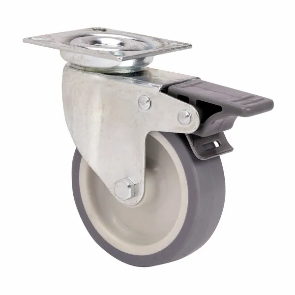 Rueda Ruedas Alex Pelēks Gumija Poliamix Ø 5 cm 40 kg rotējošs