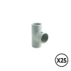 Coupling Tupersa PVC T-shaped Ø 16 mm (25 Units)