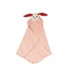 Bath towel Crochetts Pink 128 x 2 x 110 cm Rabbit