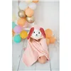 Bath towel Crochetts Pink 128 x 2 x 110 cm Rabbit