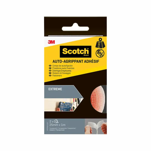 Liimanauha Scotch Läpinäkyvä 25 mm x 1 m 1,5 m 5 kg 2 Kappaletta