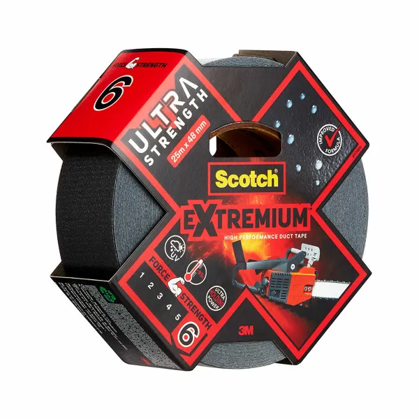 Lipni juosta Scotch extremium 6 ultra 25 m x 48 mm Juoda