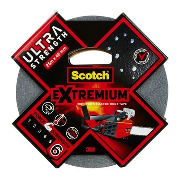 Lipni juosta Scotch extremium 6 ultra 25 m x 48 mm Juoda