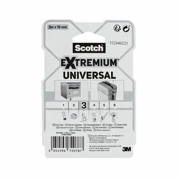 Duct tape Scotch extremium 3 Grey 3 m x 19 mm