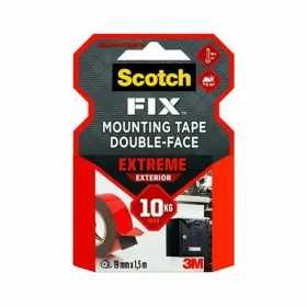 Двусторонний скотч Scotch 19 mm x 1,5 m Чёрный Красный Серый